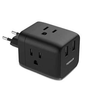 TESSAN European Travel Plug Adapter International Power Plug