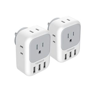 Multiple Plug Outlet Splitter with USB Wall Charger