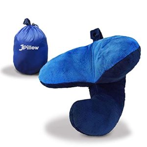 J-Pillow (Blue) Chin Supporting Travel Pillow