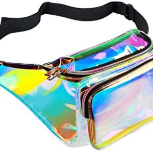 Water Resistant Shiny Neon Fanny Bag for Women