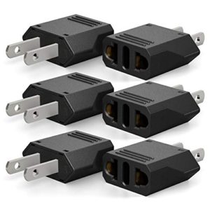 Europe to American Outlet Plug Adapter