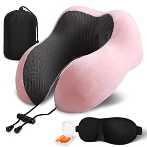 Findigit Travel Neck Pillow 100% Pure Memory Foam Pillow