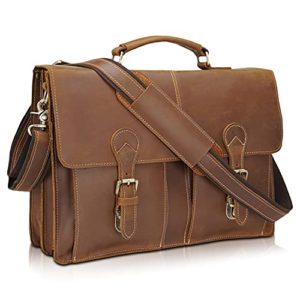 Polare Full Grain Leather 16" Messenger Bag