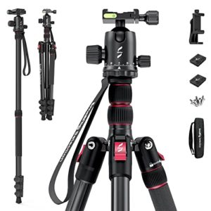 Lightweight 78" Aluminum Camera Tripod Monopod