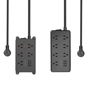 Travel Power Strip Surge Protector 3 USB Ports