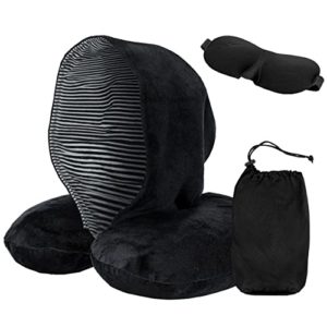 Travel Neck Pillow with Eye Mask