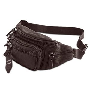 Fanny Pack Waist Bag Multifunction Genuine Leather