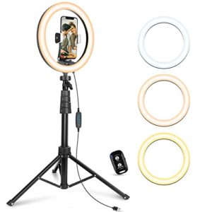 Ubeesize 10''Selfie Ring Light with 62''Tripod Stand