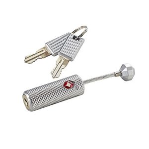 Lewis N. Clark Travelsentry Piston Key Lock, Silver