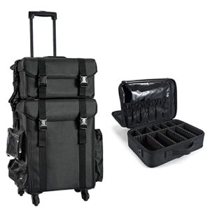 Professional Rolling Makeup Case Travel Set