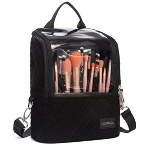 Tall Travel Makeup Brush Case Shoulder Strap