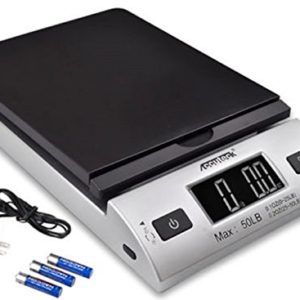 Digital Shipping Postal Scale with Ac Adapter, Silver