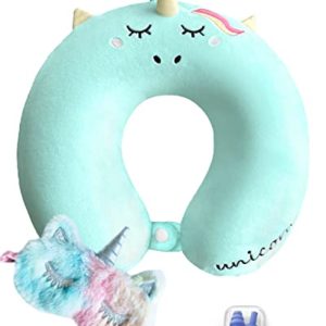 Unicorn Memory Foam Pillow with Cute Sleep Mask