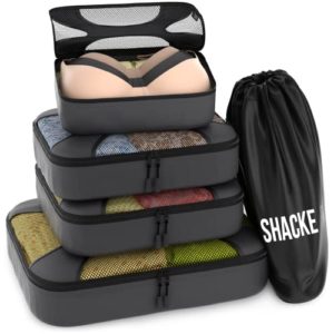 Travel Organizers with Laundry Bag (Dark Grey)