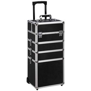 Rolling Cosmetic Makeup Train Cases