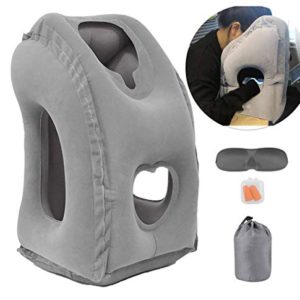 Inflatable Travel Pillow for Airplane