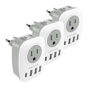 VINTAR International Power Adaptor with 2 American Outlets