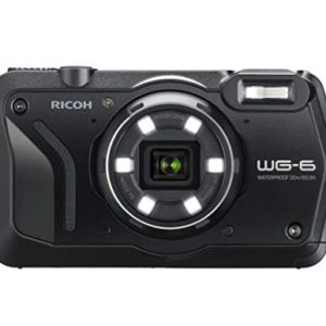 RICOH WG-6 Black Waterproof Camera 20MP Higher Resolution