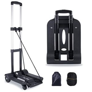 Folding Hand Truck, Luggage Cart with Wheels Foldable