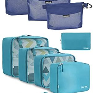 BAGAIL 8 Set Packing Cubes & 3 light Water-resistant