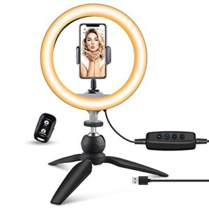 10" LED Ring Light with Tripod Stand & Phone Holder