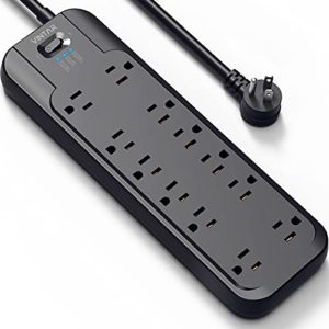 VINTAR Power Strip Surge Protector with 12 AC Outlets