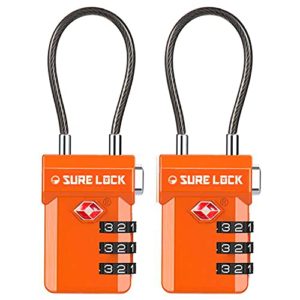 SURE LOCK TSA Compatible Travel Luggage Locks