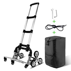 Heavy-Duty Hand Truck Portable Folding Cart Aluminium Luggage Cart