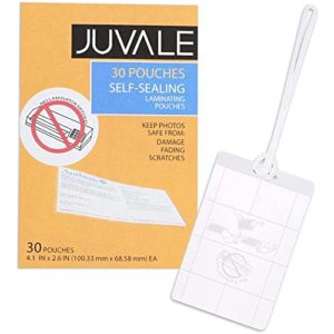 Juvale 30-Pack Adehesive Laminating Pouches for Luggage