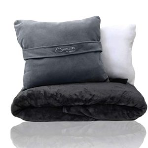 KULULU Travel Blanket and Pillow Set