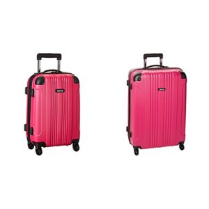 Pink 4 Wheel Upright Two-Piece Set