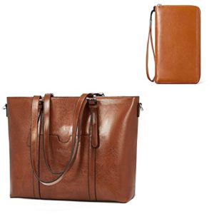 BROMEN Women Briefcase 15.6 inch Laptop Tote Bag