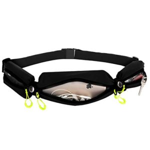 WATERFLY Running Belt with Free Adjustable 3 Pockets