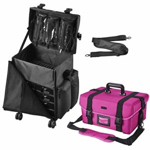 Byootique 4 Wheel Rolling Makeup Trolley