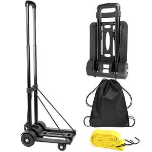 ZOENHOU 40KG 88Lbs Black Folding Hand Truck