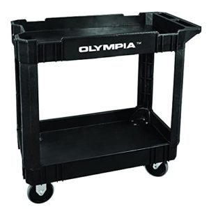 Olympia Tools 2-Shelf Plastic Utility Cart