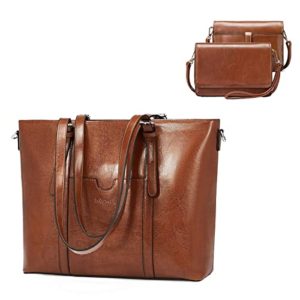 BROMEN Women Briefcase 15.6 inch Laptop Tote Bag