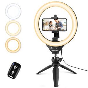 UBeesize 10" Selfie Ring Light with Tripod Stand