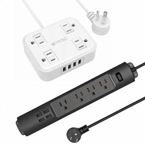 Child Safety Slide White Power Strip Surge Protector