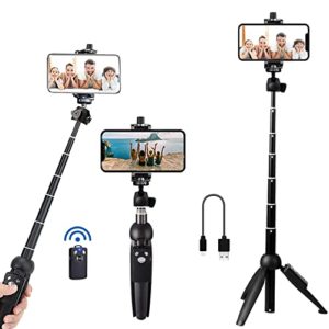 Portable 40 Inch Aluminum Alloy Selfie Stick Phone Tripod