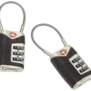 Lewis N Clark Travel Sentry Cable Lock 2 Pack black