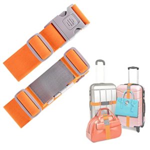 2 PCS High Elastic Luggage Straps Suitcase Belt