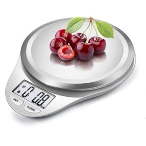 NUTRI FIT Digital Kitchen Scale with Wide Stainless Steel