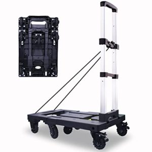 Monyus Folding Hand Truck with 2 Brake Wheels