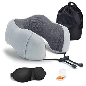 YSEN Travel Pillow Neck Pillow Kit 100% Memory Foam