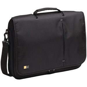 Black 17-Inch Laptop Messenger Bag