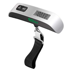 Digital Hanging Luggage Scale, 110 Pounds, Rubber Paint