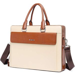 CLUCI Briefcase for Women Leather Slim Large Business Work