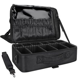 MONSTINA Large Capacity Makeup Case 3 Layers