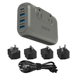 SOKOO 230-Watt Step Down 100-220V to 110V Voltage Converter